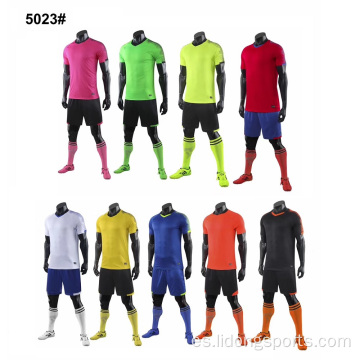Set de jersey de fútbol de fútbol de sublimación personalizada al por mayor